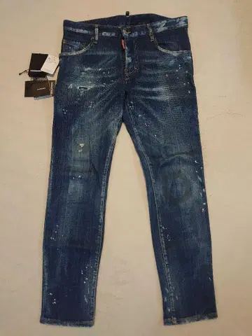 DSQUARED2 SKATER JEAN 데미지 가공 페인트 스트레치 46