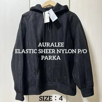 AURALEE ELASTIC SHEER NYLON P/O PARKA