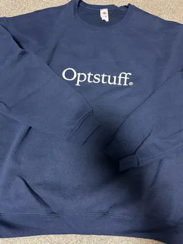 Optstuff 네이비 맨투맨 XL