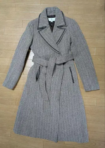 JILLSTUART 헤링본 롱 코트 S 사이즈