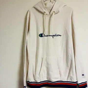 [ 스테디셀러 ] Champion REVERSE WEAVE 후드티 크림색