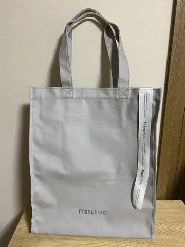 새상품급 Francfranc 로고 토트백 L 그레이