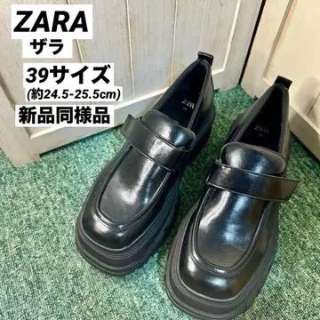 ZARA 자라 플랫폼 통굽 벨크로 테이프 로퍼 39