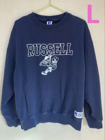 러셀 네이비 크루넥 맨투맨 L 사이즈