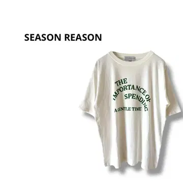 [ SEASON REASON ] 반팔 티셔츠 로고T 화이트 LL