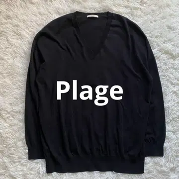 새상품급 24SS Plage Hight Twist Fine V 니트 블랙
