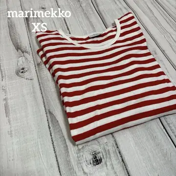 [ 구제 의류 ] marimekko 마리메꼬 티셔츠 긴팔 보더 XS 코튼