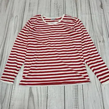 [ 구제 의류 ] marimekko 마리메꼬 티셔츠 스트라이프 XS 코튼