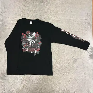 유기카 x 쿠로메 빌리지 뱅가드 롱 슬리브 티셔츠 가소 L 사이즈