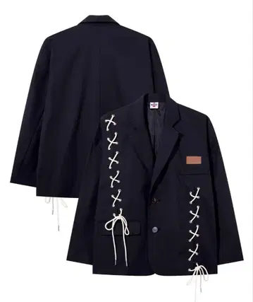 HOOK -original- 비대칭 레이스업 테일러드 자켓