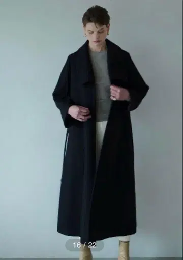 [ CLANE ] LADY MAXI GOWN COAT 블랙