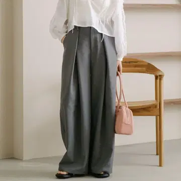 Kastane 턱 슬랙스 팬츠 그레이 사이즈 1
