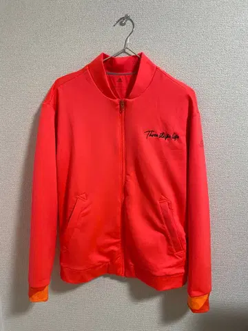 골프웨어 여성용 adidas 형광 오렌지 스포츠 웨어 가을/겨울