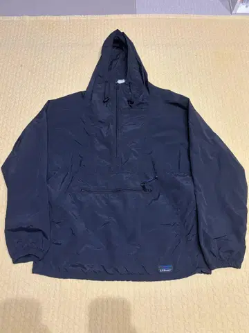 80년대 L.L.Bean 블랙 풀오버 나일론 자켓
