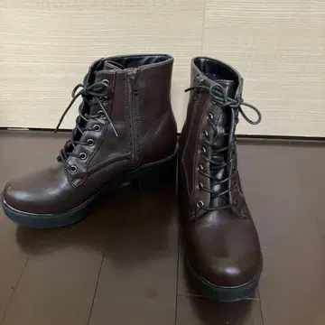 키다리 아저씨 브라운 레이스업 부츠 23.0