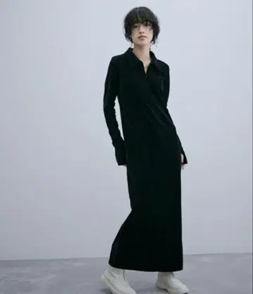 프론트 지퍼 벨로아 BOTANICAL DYED DRESS