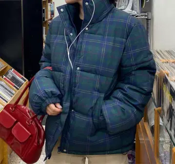 오버 사이즈 패딩 블루종