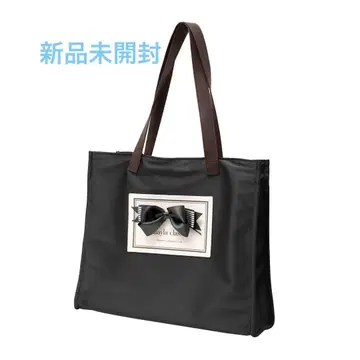 [ 새상품 ] [mayla classic] 리본 포함 블랙 토트백