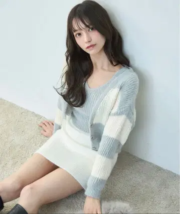 모헤어 터치 니트 앙상블