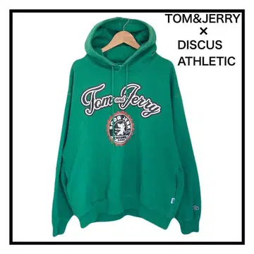 디스커스 애슬레틱 톰과 제리 후드티 빈티지 자수 M