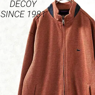 DECOY SINCE 1981 블루종 하이넥 포켓 부착 가슴 부분 자수