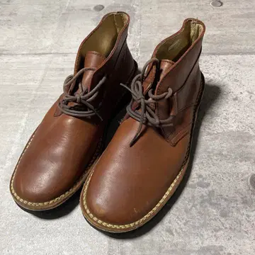 브라운 가죽 처카 부츠 43