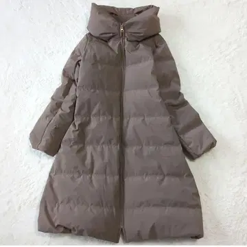 DONA MARIE 다운 자켓 롱 숄카라 베이지 M