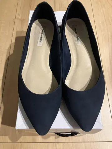 오데뜨 앤 오딜 스웨이드 펌프스 네이비 23.5cm