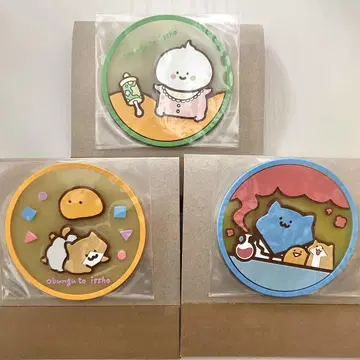 오문구토잇쇼 클리어 러버 코스터 3개 세트