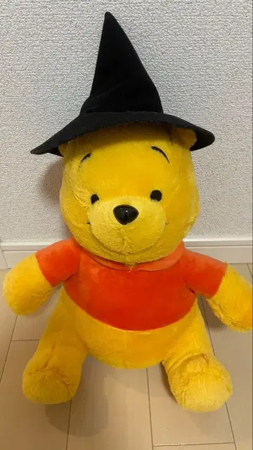 택 포함 곰돌이 푸 빅 봉제 인형 마녀 모자 포함