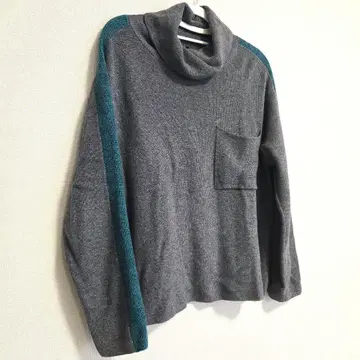 새상품급 PS 폴스미스 터틀넥 니트 슬리브 라인 멀티 컬러
