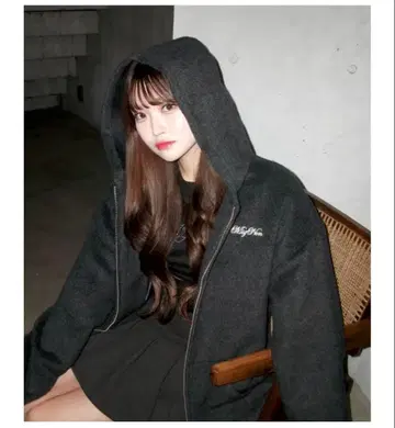 mignon SHAGGY ZIPUP PARKER 블랙