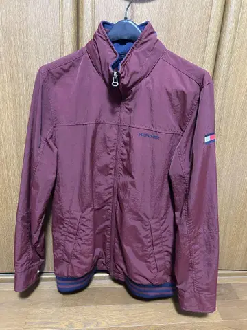 TOMMY HILFIGER 나일론 자켓 버건디