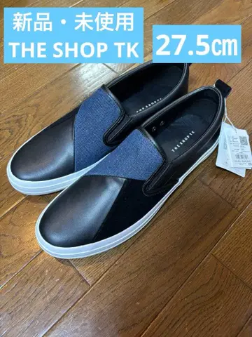 미사용 새상품 THE SHOP TK 패널 절개 슬립온