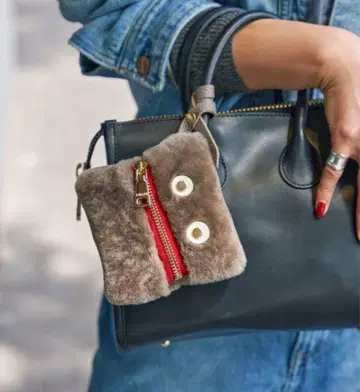 [ Spick & Span ] RIPANI 무스탕 참 베이지 A
