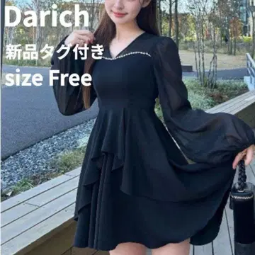 [택 포함 새상품] Darich 시어 도킹 프릴 미니 원피스 프리