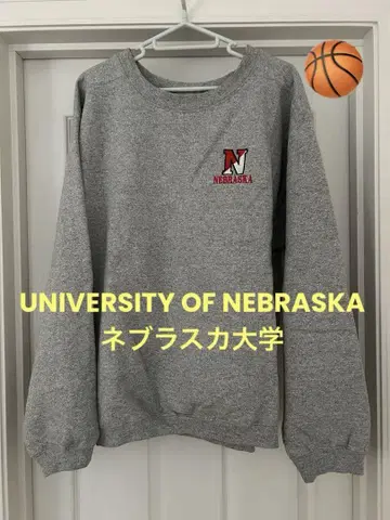 네브래스카 대학 NEBRASKA 칼리지 로고 트레이닝복 맨투맨 자수