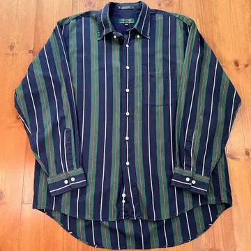 USA 빈티지 체크 90s 긴팔 셔츠 그린 네이비 레드 L