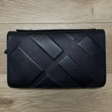 INDIEee 천연 가죽 세컨드 백 클러치백 블랙