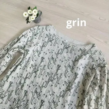 * grin그린* 북유럽 스타일 총 자수 원피스