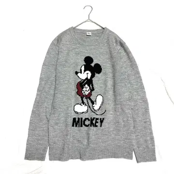 디즈니 미키 긴팔 니트 스웨터 상의 XL
