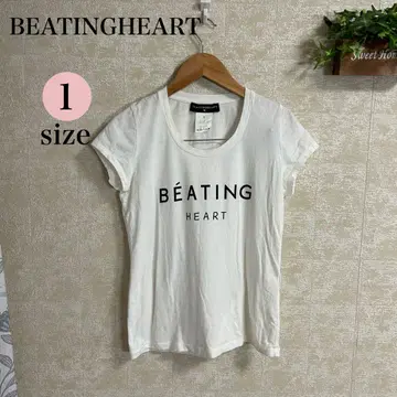 BEATINGHEART 화이트 T셔츠 사이즈 1