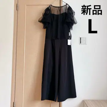 포멀 튤 팬츠 드레스 세레모니 포멀 결혼식 블랙 L