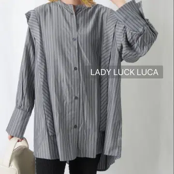 새상품급 LADY LUCK LUCA 스트라이프 블라우스 루카 셔츠