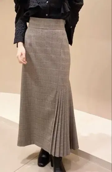 SNIDEL 스위칭 체크 스커트 size0