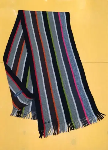 Paul Smith 폴스미스 멀티 컬러 스트라이프 양모 머플러