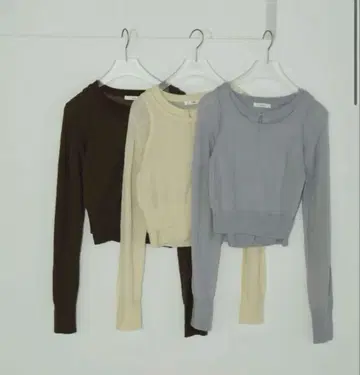 anuke 레이어드 모헤어 니트 아이스 블루