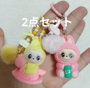 라부부 Labubu 키링 인기 스트랩 2세트