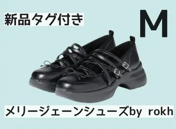 택 포함 새상품 GU x rokh 멜리 제인 슈즈 블랙 M