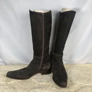 파비오 루스코니 24cm 스웨이드 롱 부츠 브라운 다크 브라운